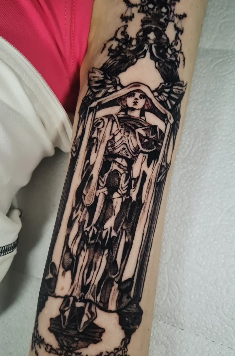 Flash: figura art nouveau en línea